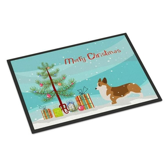 Corgi Merry Christmas Tree Indoor or Outdoor Mat - 18x27