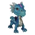 thumbnail image 2 of Blue Whimsical Wyrmling Dragon With Flutter Wings Decorative Bobblehead Figurine, 2 of 7