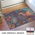 thumbnail image 3 of Multicolor Paisley Pattern Door Rugs,Washable Non Slip Door Mats Indoor,Decorative Door Mats,Entry Mat Indoor for Entrance,Bedroom,Kitchen,Bathroom,16"x24", 3 of 6