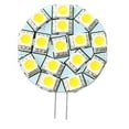 thumbnail image 2 of HQRP 4-Pack Bi-pin G4 Side plug 15 LEDs SMD 5050 LED Bulb Warm White 12V AC/DC for #875 #877 RV Interior / Ceiling / Porch Lights Replacement + Sun Meter, 2 of 3