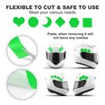 thumbnail image 4 of Uxcell Reflective Tape, Self-Adhesive Trailer Reflector Tape Warning Safety Sticker High Visibility Night Reflectors Green 1, 4 of 6