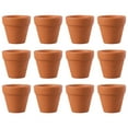 thumbnail image 4 of 12 Uds. Macetas pequeñas de terracota con agujeros de drenaje, Mini macetas de arcilla para plantas de interior, flores suculentas, macetas de arcilla para jardín y guardería, 4 of 5