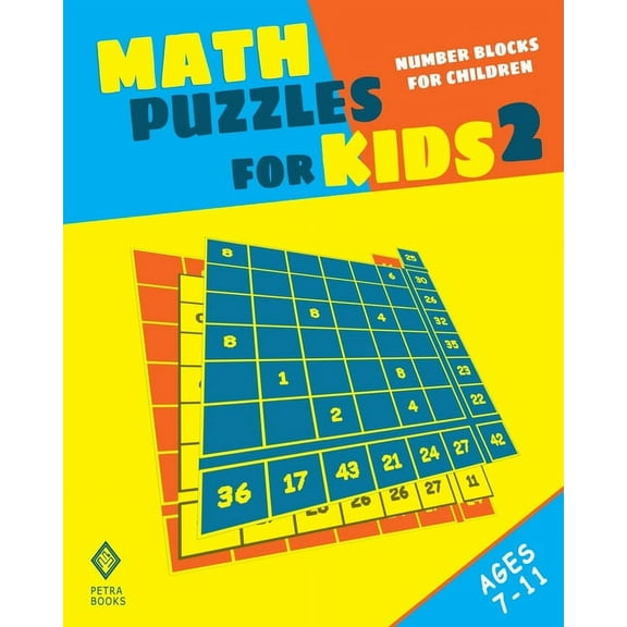 Math Puzzles for Kids 2: Number Blocks for Children, (Paperback)