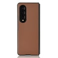 thumbnail image 3 of for Samsung Galaxy Z Fold 3 Premium Case [Hard PC+Soft PU Leather] Full Body Anti-Scratch Shockproof Protective Slim Luxury Phone Case Support Wireless Charging for Samsung Galaxy Z Fold 3, Brown, 3 of 6