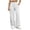 White, variant on Gytharion Women's Elastic High Waist Straight Leg Pants Solid Color Fashion Loose Casual Pants with Pockets Comfort Streetwear Trousers 2026
