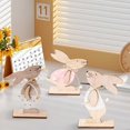 thumbnail image 4 of Binwennn Spring Stock | Easter Rabbit Wood | Home Ornament And Christmas Bulbs Knitting Ornament Babies Second Christmas Ornament Christmas Trees Decorations Retro Ornament Set Christmas Ornament Set, 4 of 8