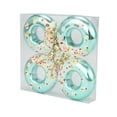 thumbnail image 4 of 4 colgantes de donut para Navidad, decoración colgante, accesorios para fotos, suministros para fiestas. Verde, 4 of 9