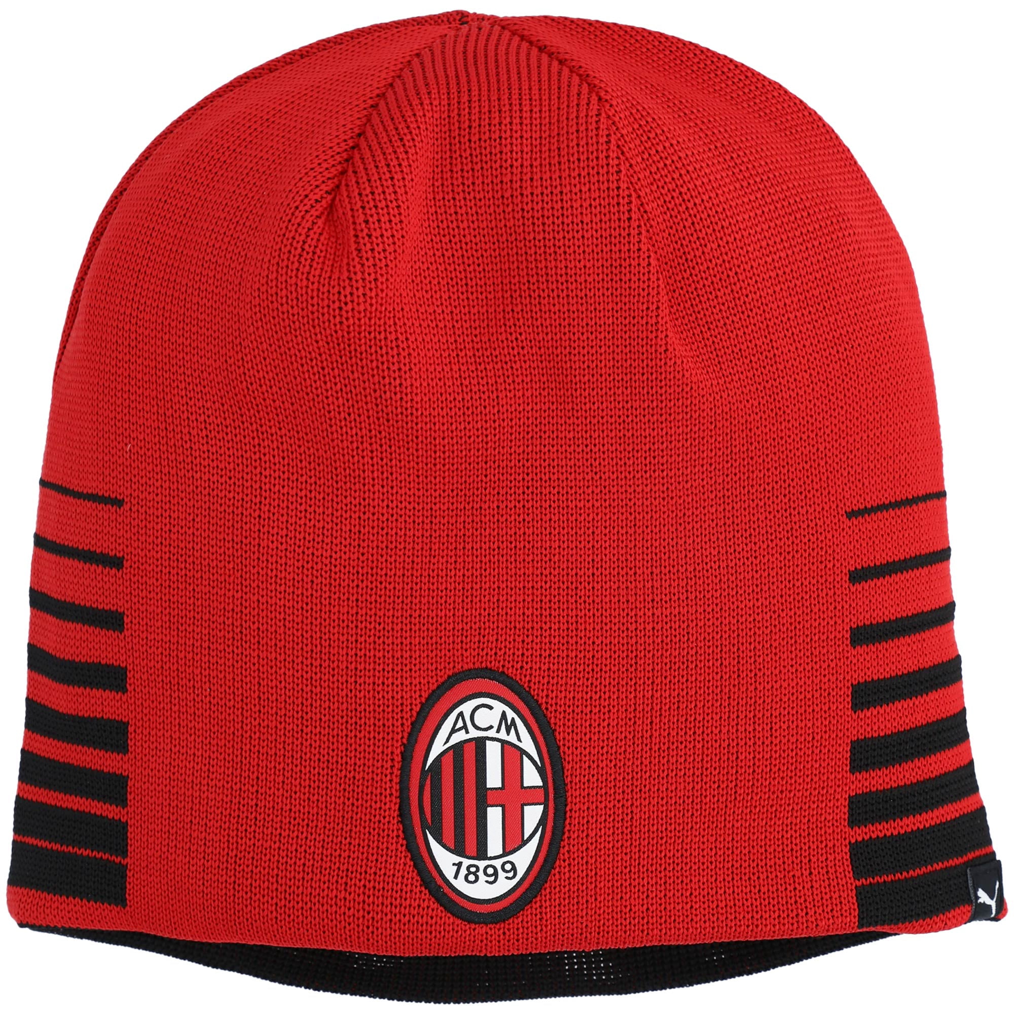 Reversible Knit Beanie - Red 