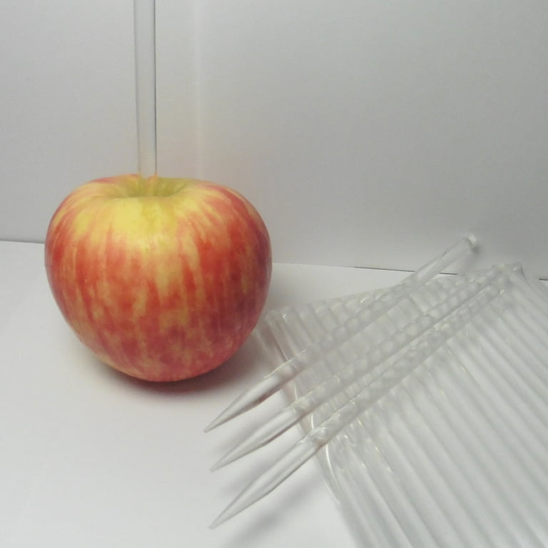 40pcs 6 in CLEAR Pointed Acrylic Sticks For Cake Pops or Candy Apple -  Heavy duty