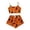 Orange, variant on Weebloom Halloween Womens Pajama Set Pumpkin Sleeveless Camisole Silk Satin Pajamas Set 3Pcs Floral Lace Sleepwear Nightwear Pjs Loungewear White L