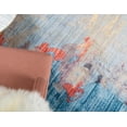 thumbnail image 4 of Jill Zarin Jill Zarin’s Downtown Round Abstract Modern Area Rugs, Blue, 4 of 6