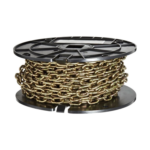 Baron 50 ft. Straight Link Steel Machine Chain 0.14 in. D X 50 ft. L