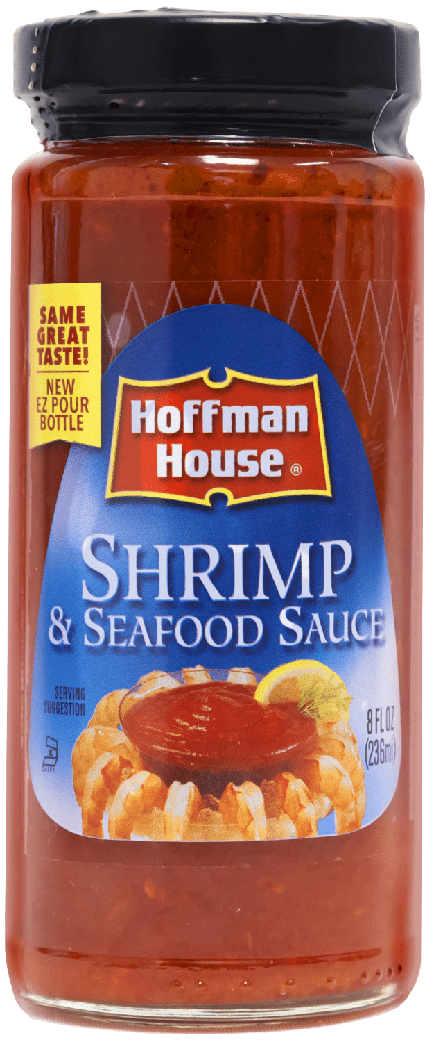 Hoffman House Classic Original Recipe Rich and Tangy Shrimp and Seafood Sauce Cocktail Sauce, 8 oz, Glass Bottle