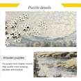 thumbnail image 2 of FREEAMG Village with Horses Puzzle 500 Pieces - Wooden Jigsaw Puzzles for Family Games - Suitable for Teenagers and Adults, 2 of 7