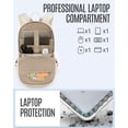 thumbnail image 3 of Mochila LIGHT FLIGHT FLIGHT Travel Laptop 15.6 pulgadas USB negra para mujer, 3 of 5