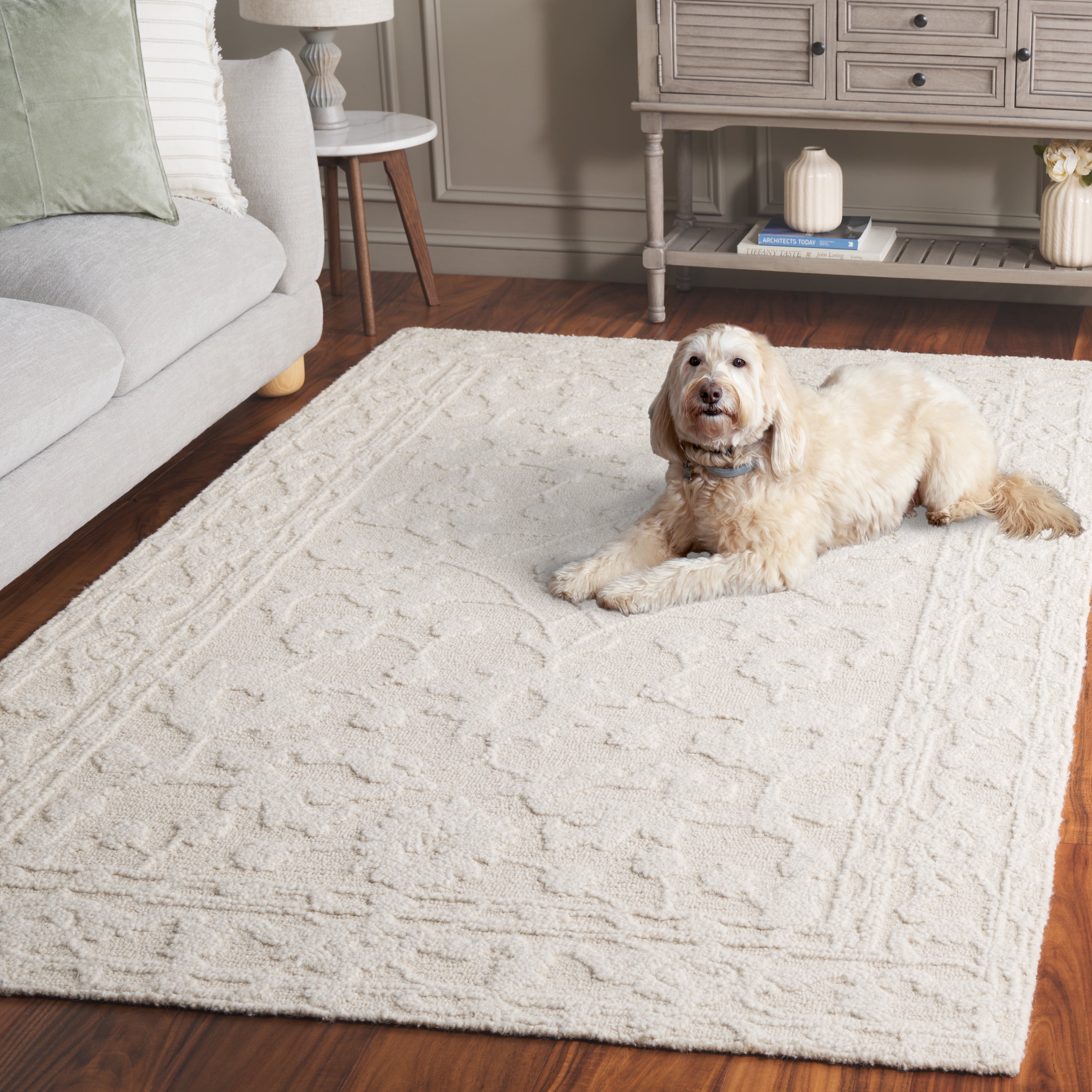 SAFAVIEH Marquee Marlyne Medallion Area Rug, Ivory, 8' x 10'