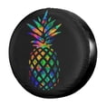 thumbnail image 1 of Dujiea Funda Universal Para Neumáticos De Repuesto Con Diseño De Piña Colorida, A Prueba De Polvo, Protectores De Neumáticos Para Remolques, Rv, Furgonetas, Suv, Camiones, Campistas Y Muchos Vehículos, 1 of 5
