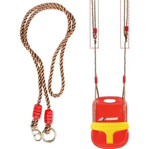 Falleo Clearance 1 Pair Adjustable Swing Rope Extension Rope Swing Accessories for Children Outdoor Garden Swings