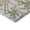 thumbnail image 6 of HomeRoots 675337 3 x 5 ft. White Purple & Teal Geometric Washable Machine Made Rectangle Area Rug with UV Protection, 6 of 7