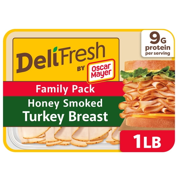 Oscar Mayer Deli Fresh Honey Smoked Turkey Breast, 16 oz Family Pack
