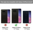thumbnail image 2 of Mignova Premium Leather Folio Magnetic Wallet Protection Card Slot Holder Removable Back Shell Carrying Cover for Samsung Galaxy S10 PlusDark Brown, 2 of 7