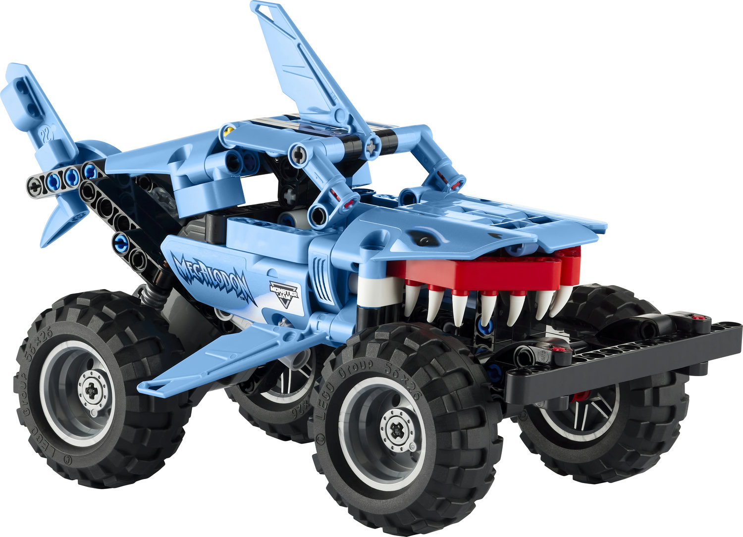 LEGO Technic Monster Jam Megalodon 42134 2 in 1 Pull Back Shark Truck to Lusca Low Racer Car Toy, 2022 Series, Set for Kids, Boys and Girls 7 Plus Years Old - image 5 of 10