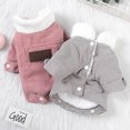 thumbnail image 3 of Pet Dog Clothes Warm Puppy Dog Coat Jacket with Fur Collar for Small Medium Dogs Cat Thicken Winter Chihuahua Yorkies Pet Outfit ShopWise Round, 3 of 8
