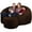 Brown Fur, variant on Ultimate Sack 6000 6 Foot Pre Filled Fur Bean Bag with Footstool, Cloud