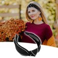 thumbnail image 3 of Unique Bargains 1 Pcs Women Knotted Headbands Fashion Wide Knot Rhinestone Head Bands Hair Accessories Black, 3 of 7