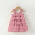 thumbnail image 5 of Gubotare Tutu Dress for Girls Toddler Tulle Tutu Dress Baby Girl Sleeveless Floral Embroidery Princess Birthday Party Dresses (Hot Pink,Size 3-4 Years), 5 of 7