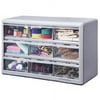 Stack-On 9-Drawer Storage Cabinet, Silver Gray