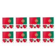 thumbnail image 1 of 12 Pcs Country Flag Stickers Fashion Sports Body Face Art Decals (Portugal), 1 of 2