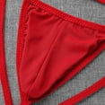 thumbnail image 3 of Taqqpue Men's Underwear Thong Briefs Sexy Low Rise G-String Briefs, Breathable & Stretchable T-Back Lingerie 3D Support Pouch Underpants, 3 of 7