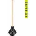thumbnail image 2 of XTS-65-PRO Heavy Duty Toilet Plunger, Commercial Grade, Powerful Double Thrust Force Rubber Cup with Wood Handle, for Clogged Bathroom, Shower, and Kitchen (22" x 5.75"), 2 of 5