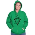 thumbnail image 3 of Triangle Whale Symbolic Spirit Animal Zip Up Hoodie Men's Women's Brisco Brands S, 3 of 6