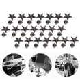 thumbnail image 3 of Studs Rivets,50PCS Metal Star Shape Studs Star Rivets for Leather Craft Repairs Decoration 0.6inch, 3 of 7