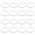 thumbnail image 4 of Miangastore Curtain Rings Silver 24Pcs 2.2In Iron Pleated Style Curtains, 4 of 8