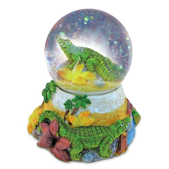 CoTa Global Alligator Snow Globe Dome Resin Wild Animal Collection Size: 3.55 x 3.75 inches