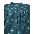 thumbnail image 4 of Moomaya Womens Printed Top, Mandarin Collar, Cotton Shirt Top, 4 of 9