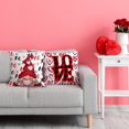 thumbnail image 4 of Housses de Coussin de la Saint-Valentin, Décorations de la Saint-Valentin Housses de Coussin d'Intérieur 16x16 Ensemble de 4 Gnomes à Carreaux Buffalo Rouges, Housses de Coussin Décoratives de la Saint-Valentin pour Canapé Sofa Salon Extérieur, 4 of 5