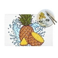 thumbnail image 4 of XMXY Woven Placemats Set of 4 PCS, Pineapple Juice Drip Splash Table Mats Washable Heat Resistant Placemats, 4 of 6