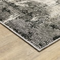 thumbnail image 3 of Oriental Weavers Nebulous Area Rug - 7151E - 9'10" x 12'10" - in Gray/ Ivory - Modern Style, Stain Resistant, Family and Pet Friendly , Family, Dining, Living Room Rug, 3 of 3