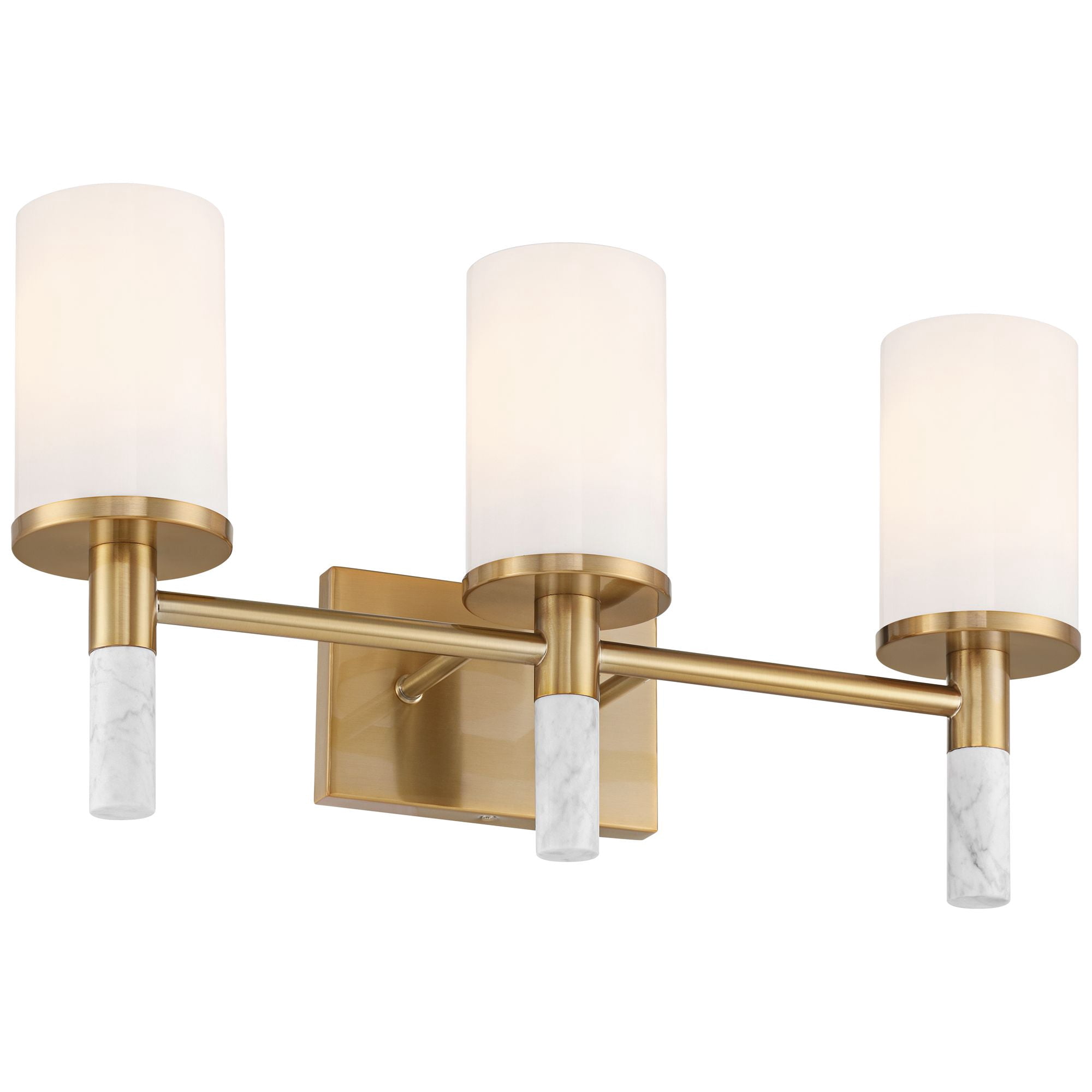 Possini Euro Design Lucius 21 3/4" High Modern 3 Light Bathroom Vanity Wall Lamp Light Fixture Mount Hardwired Soft Gold