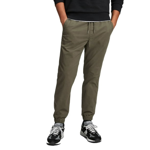 Joggers Esenciales GAP para Hombre en Negro Musgo - XL