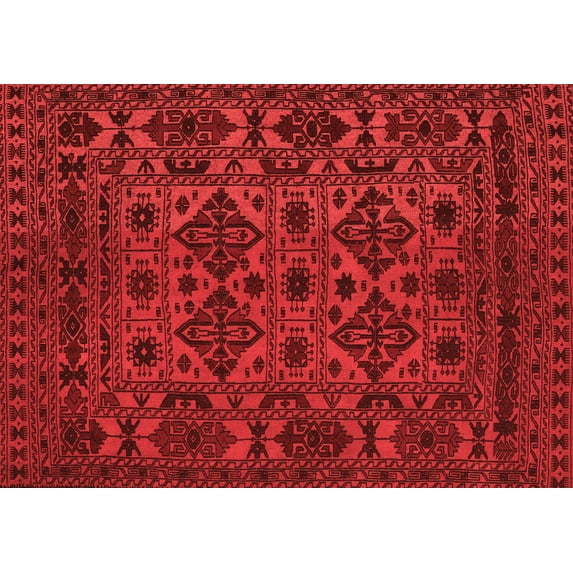 Ahgly Company Indoor Rectangle Persian Red Traditional Area Rugs, 4' x 6'