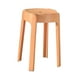 thumbnail image 4 of Taburete redondo de tocador, diseño de moda, fácil de mover, taburete apilable simple para Naranja, 4 of 9