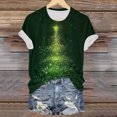 thumbnail image 5 of larppty Christmas Tshirts for Women 2025 Christmas Shirts Xmas Holiday Party Short Sleeve Pullover Tops (Green, L), 5 of 7
