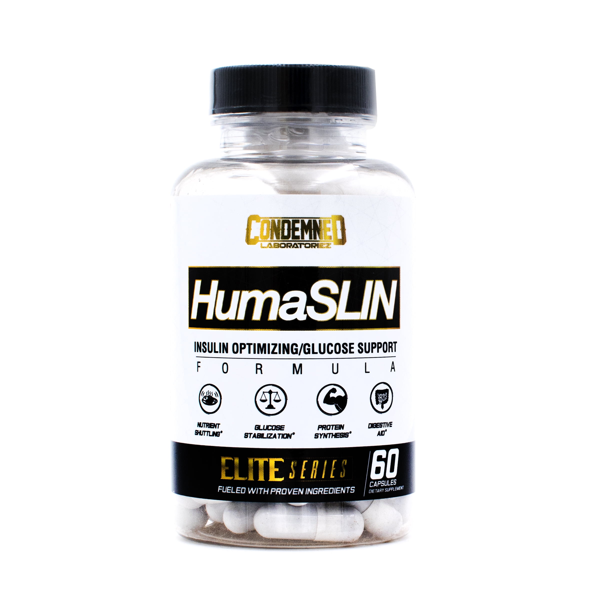 Condemned Labz HumaSLIN, Intensify Pumps & Combat Fat Storage (60 Capsules)