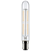 Satco 4 Watt T6.5 LED - Clear - Double Contact Bayonet Base - 4000K - 400 Lumens