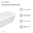 thumbnail image 3 of Lafayette 67" Freestanding Bathtub, 3 of 11